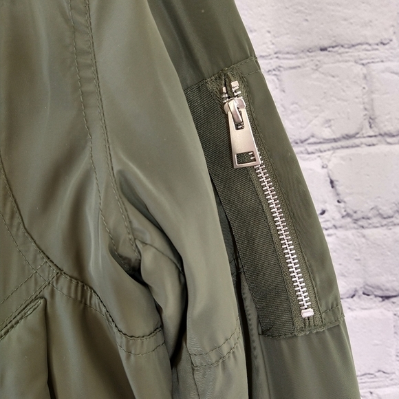 ASOS Design MA1 Padded Bomber Jacket Khaki-Green | Men's XS - Picture 12 of 13